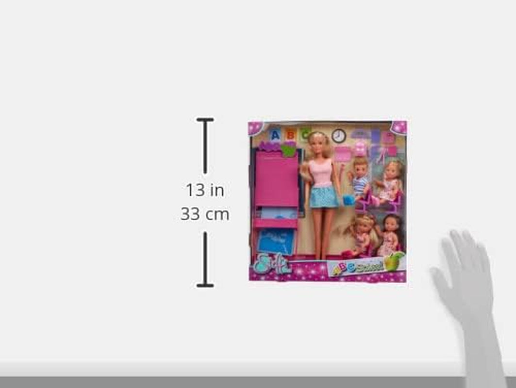 Simba - Poupée Steffi Love Écolière - Poupée 29 cm - Image et Accessoires + 4 Étudiants - 105730472002