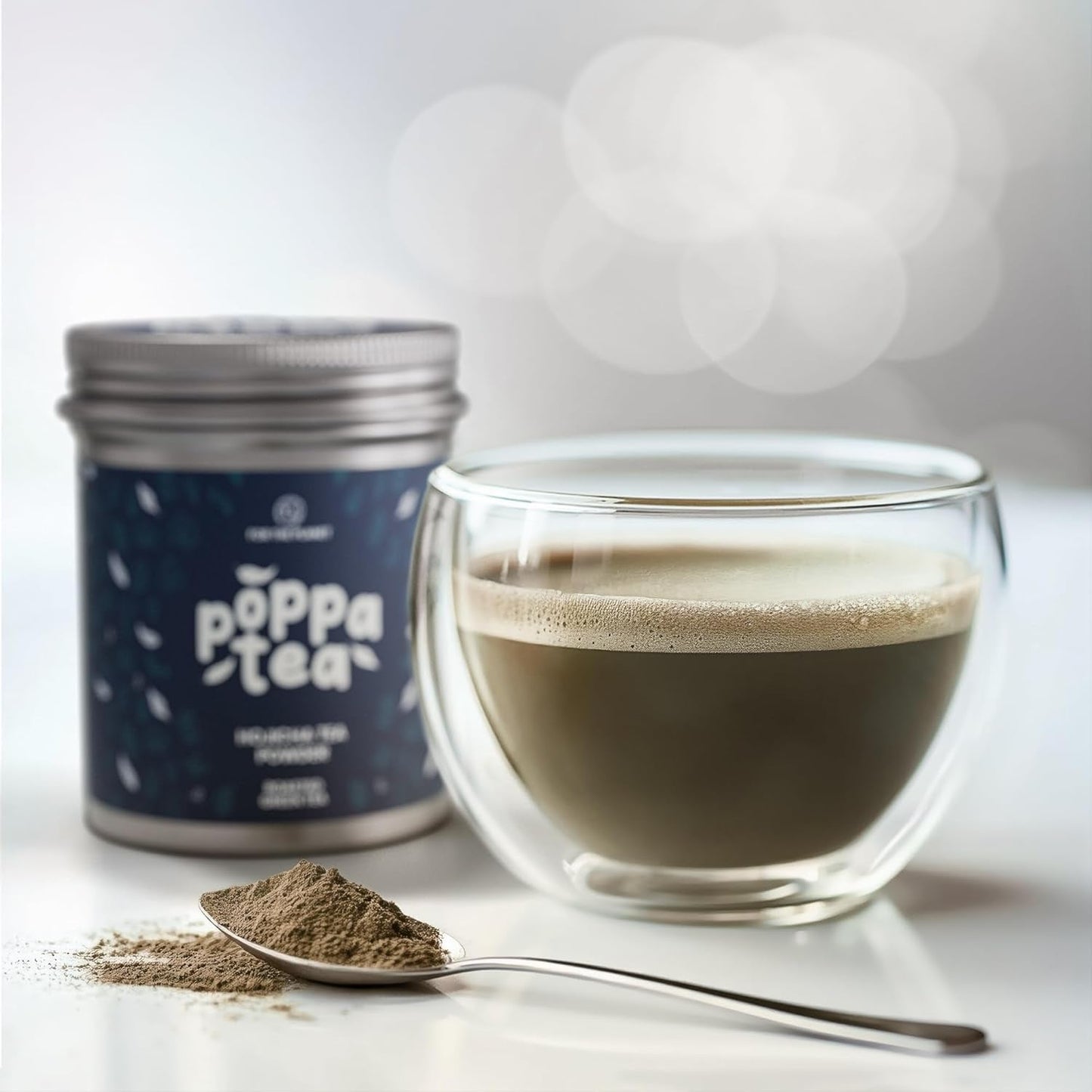 Poudre de thé Poppatea Hojicha - Thé vert torréfié (sachet de recharge de 50 g)