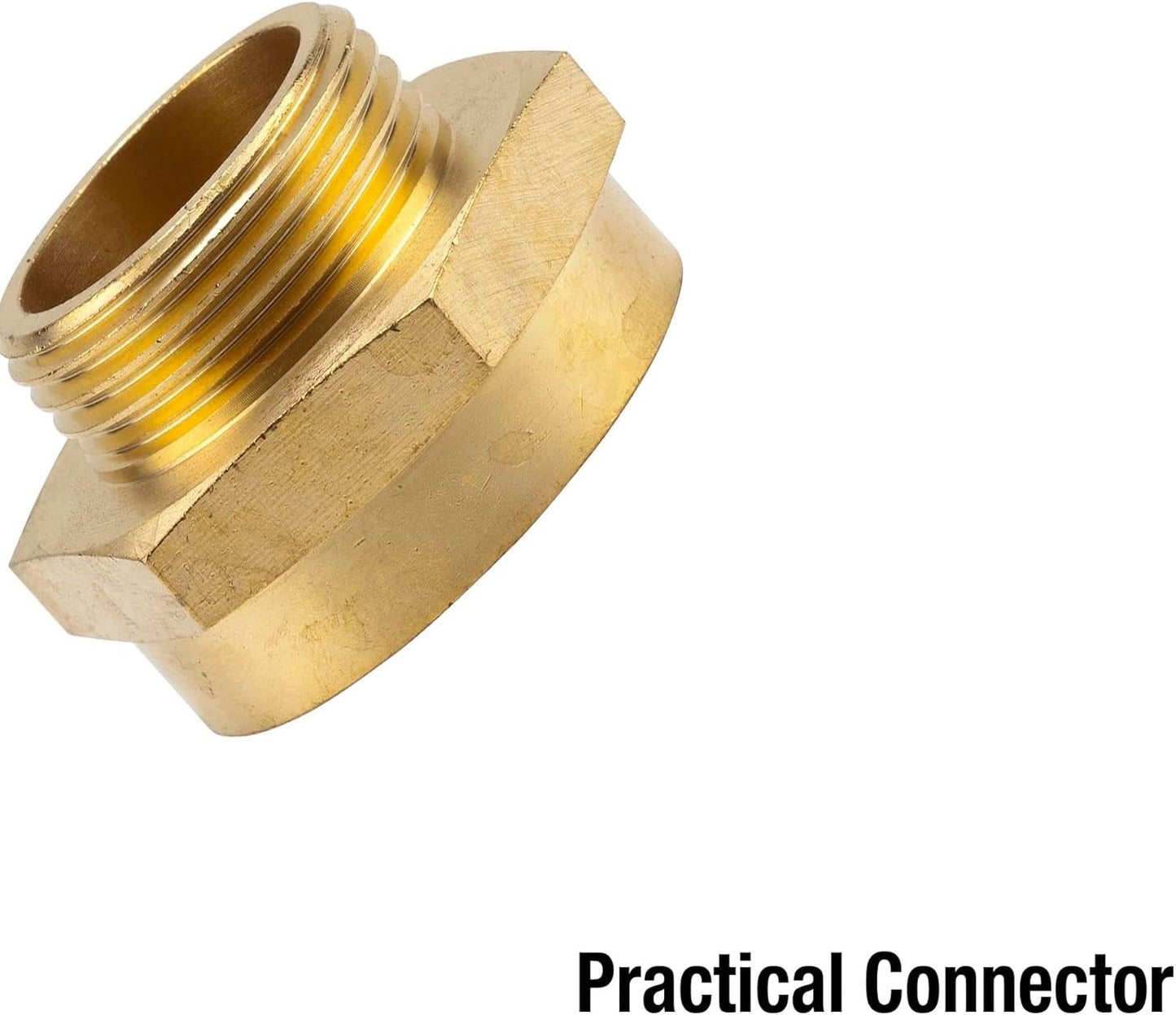 Mamelon fileté de réduction en laiton Gardena : connecteur en laiton pour réducteur fileté, par exemple pour les pompes, filetage externe de 33,3 mm (G 1 pouce) / filetage interne de 42 mm (G 1 1/4 pouce) (7266-20)