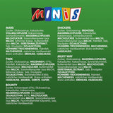Minis mélangés, Snickers, Bounty, Twix, Milky Way, paquet de chocolat en vrac, un paquet (1 x 400 g) (paquet de 5)
