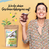 ORIGEENS BIO YERBA MATE AU CITRON ET GINGEMBRE 200 G - Le thé énergisant I Thé Yerba Mate Bio, non torréfié, feuilles, sans tiges ni poussières