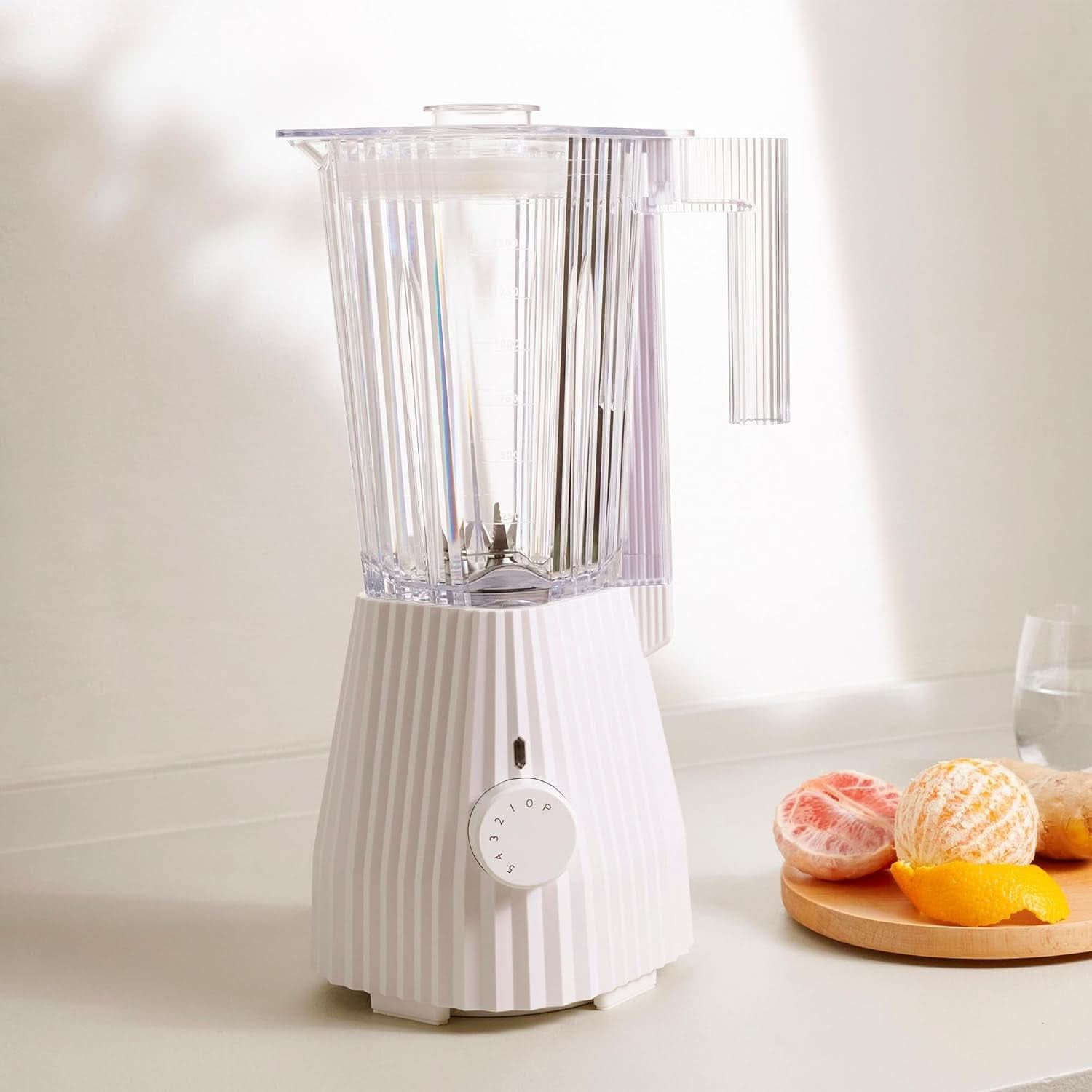 Alessi Plissé MDL09 W - Mixeur avec carafe graduée, résine thermoplastique, Cuisine Naty Shop