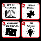 Les Trois ??? Enfants - Puzzle crime - Attention, monstre marin De KOSMOS 680664, 150 pièces, Brille dans le noir, Lecture, puzzles, résolution de puzzles, puzzle détective pour les enfants à partir de 7 ans Puzzle Naty Shop