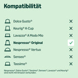 by Amazon Lungo Capsules de café en aluminium, compatibles avec Nespresso, avec des tasses, 100 pièces (5 paquets avec 20 pièces) – Certifié Rainforest Alliance
