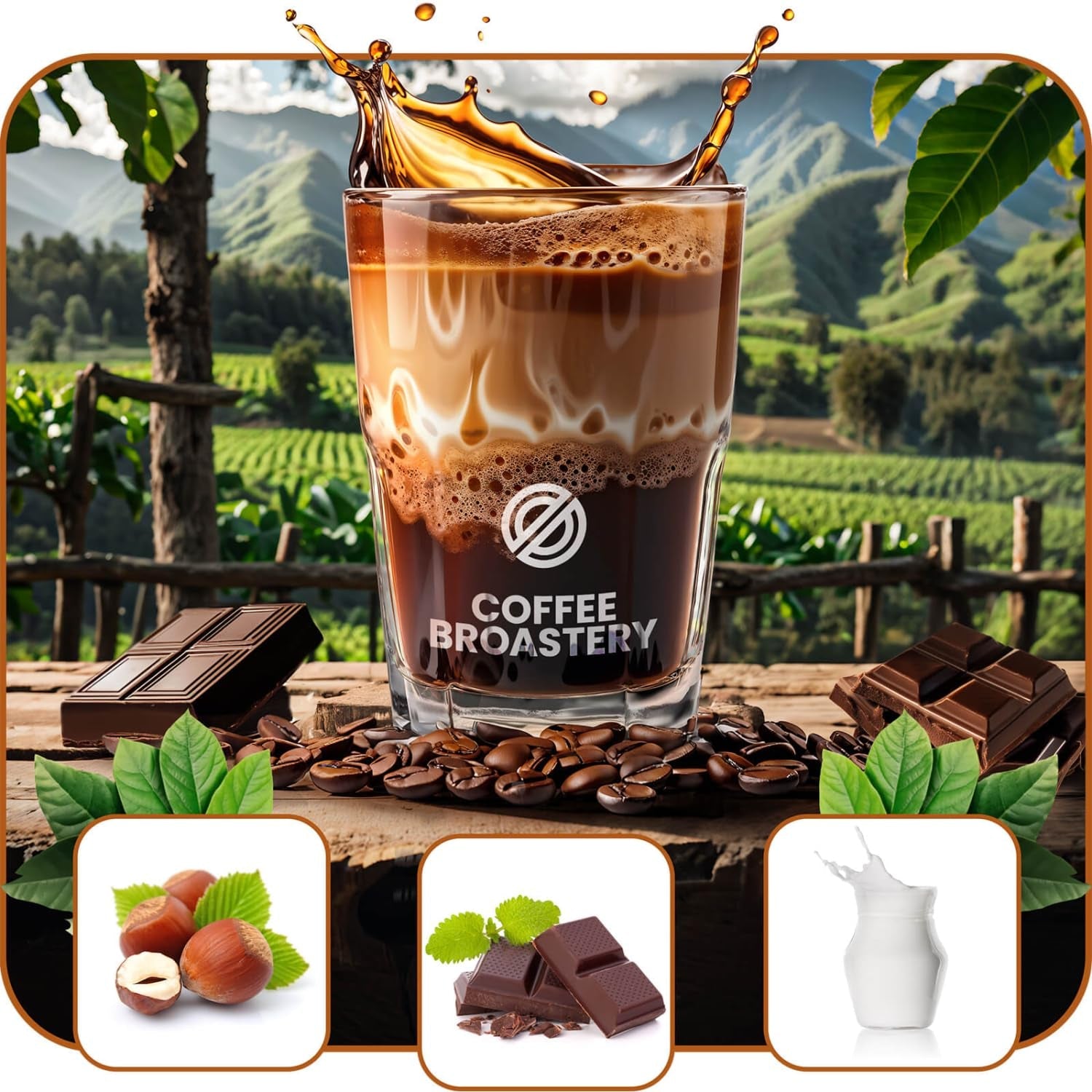 Lot de café en grains 2x1kg 2000g | Brésil Mogiana | Café brésilien | Café spécial | Fraîchement frit | Torréfacteur artisanal