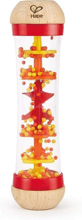Hape faiseur de pluie | mini jouet musical avec clochettes en bois bleu Baby Toys Naty Shop Rouge