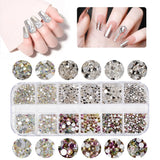 5600 pièces Strasssteine ​​​​Nägel Nail Art, 36 Farben Glitzersteine, Dekorationen Nagelsteine ​​​​Für Nagelkunst, Einschließlich Wachsstift Für Strasssteine ​​​​​​et Strass-Picker