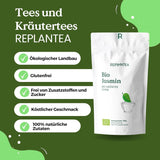 Thé vert bio au jasmin 100 g (50 tasses) | Thé au jasmin de Chine en vrac, qualité biologique REPLANTEA