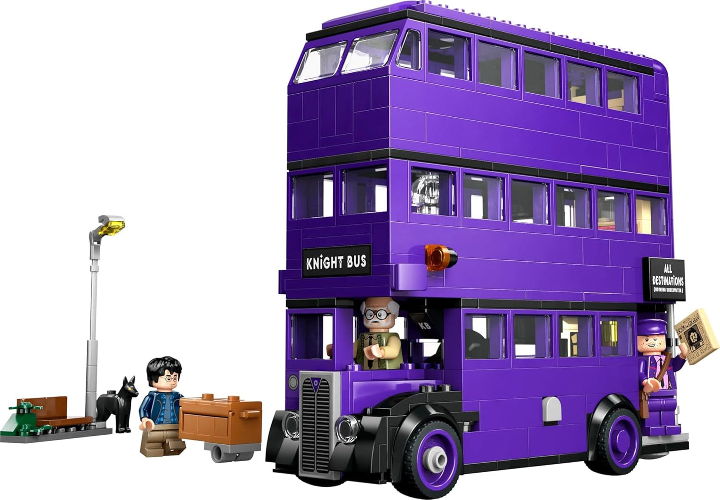 LEGO Harry Potter Adventures with The Travelling Knight - Ensemble de construction 5 figurines dont Ernie Prang, Stan Shunpike et le bus Padfoot Jouet pour les fans du monde sorcier Garçons et filles 8 ans 76446 Jeux de construction Beuche den LEGO-Store