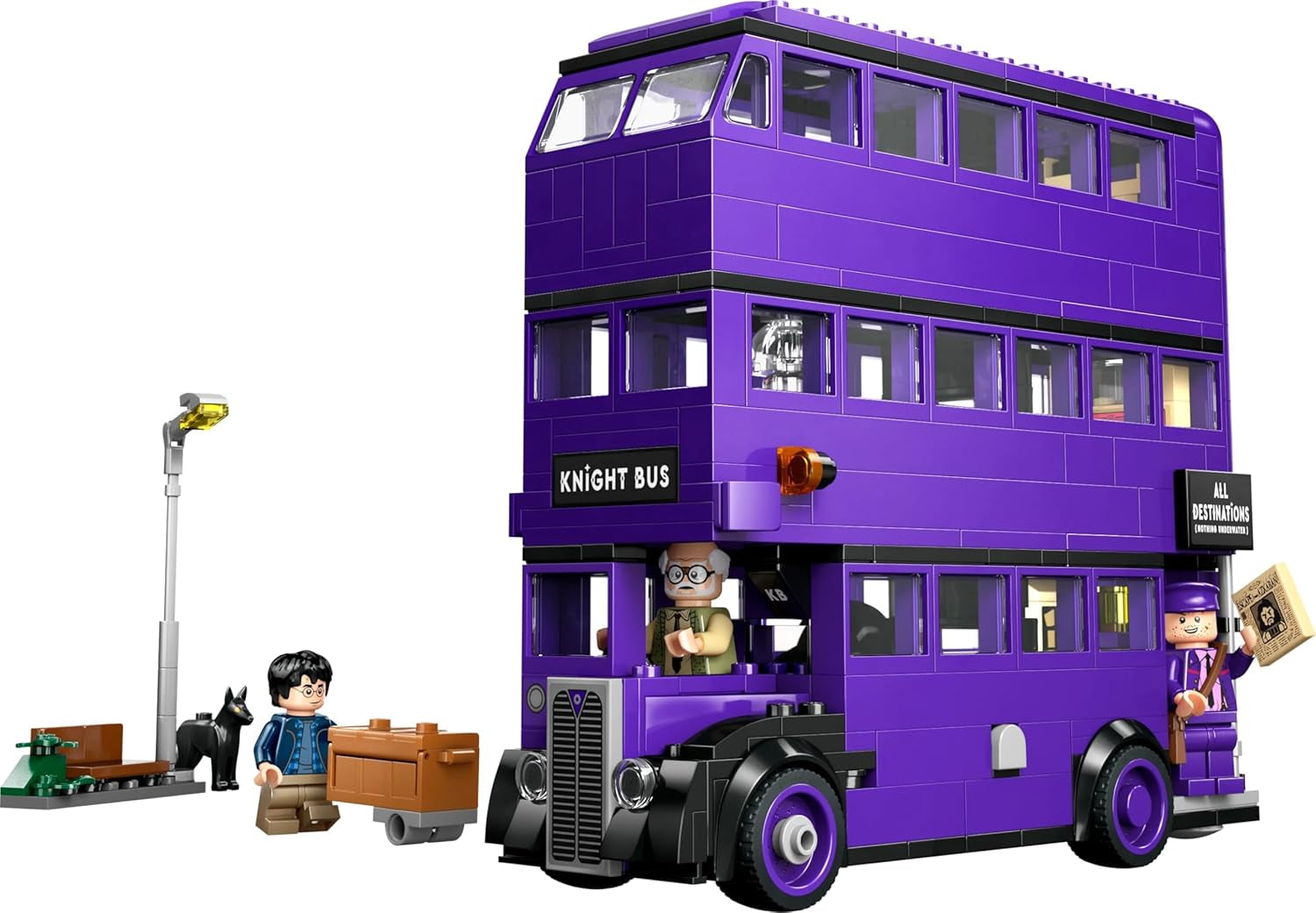 LEGO Harry Potter Adventures with The Travelling Knight - Ensemble de construction 5 figurines dont Ernie Prang, Stan Shunpike et le bus Padfoot Jouet pour les fans du monde sorcier Garçons et filles 8 ans 76446 Jeux de construction Beuche den LEGO-Store