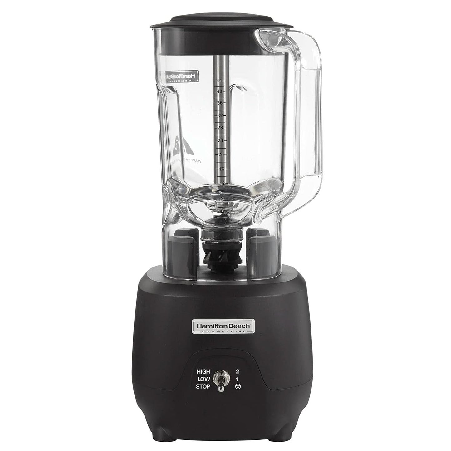 Mélangeur à barre Hamilton Beach Commercial® 908®R, HBB908R-CE, 1 HP, récipient en polycarbonate de 1,3 L, 2 vitesses, 220-240 V, cuisine noire Naty Shop
