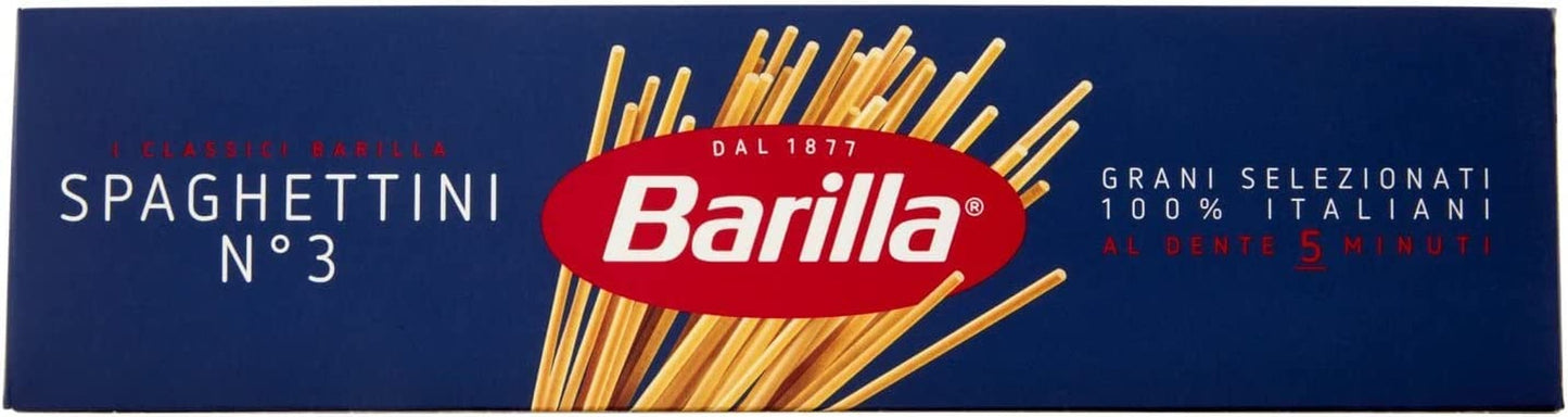 Barilla Pasta Klassische Spaghetti n.5 aus Hartweizen de haute qualité immergé al dente, (1 x 500 g), sans goût