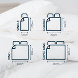 Couette anti-allergie Snuggledown Freshwash, 13,5 Tog Winter Warm, coton, blanc, lit simple Couettes et couettes Naty Shop