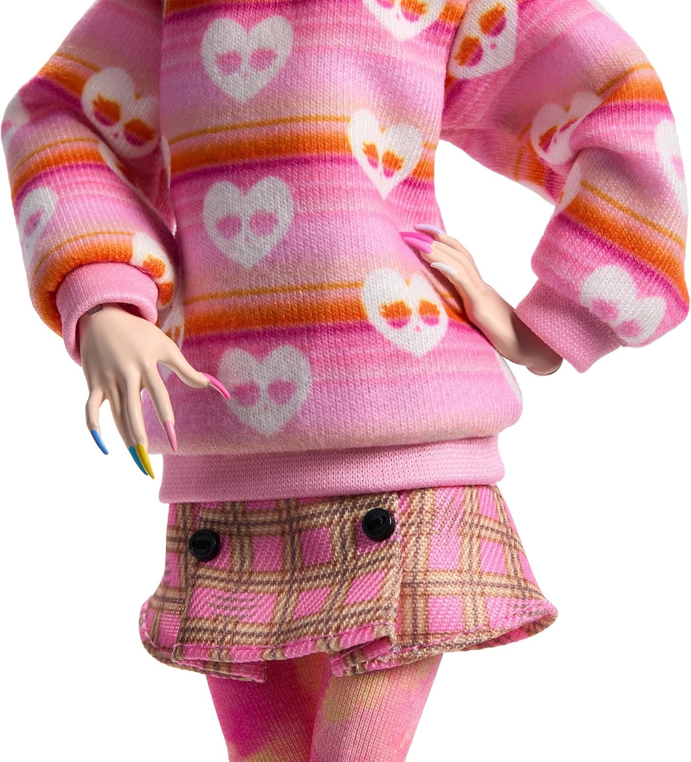 Poupée Monster High Wednesday et accessoires, figurine de collection Enid Sinclair rose avec béret et sac à dos, support de poupée HXJ05
