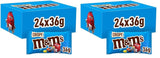 M&M's Peanut Chocolate Bulk Pack 24 x 45 g Lentilles au chocolat aromatisées aux cacahuètes Cadeau au chocolat (1080 g) Idéal comme friandise sur le thème du football