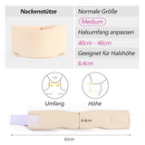 RESTCLOUD Support de nuque en mousse souple, collier universel, support de cou réglable pour le sommeil - Soulage les douleurs cervicales (blanc, col de 6,4 cm de profondeur, M) Oreillers orthopédiques cervicaux Naty Shop