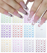 Autocollants pour ongles mignons pour enfants, 20 feuilles d'autocollants pour ongles 3D qui brillent dans le noir, fleurs colorées, décorations Nail Art, autocollants pour ongles, autocollants auto-adhésifs, accessoires de décoration DIY