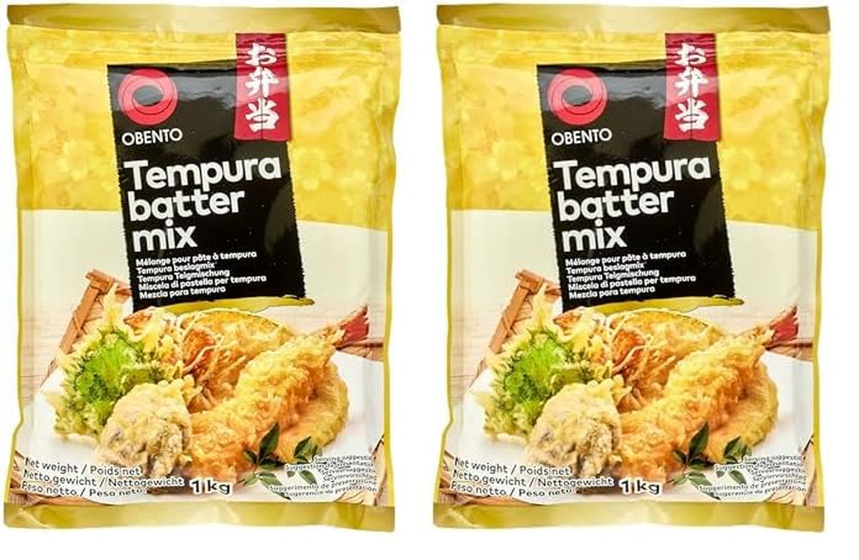 Tempura Batter Mix Tempura Back-Frittiermischung, 500 Gram Mix pour la pâtisserie et la cuisson Naty Shop 1 Kg (2Er Pack)
