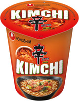 Nouilles instantanées Nong Shim Kimchi Ramyun - Soupe ramen coréenne dans une tasse - préparation rapide - 1 paquet de 75g