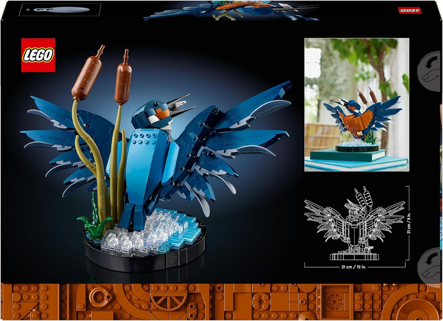Ensemble de construction LEGO Icons Kingfisher pour adultes, figurine d'oiseau pour salon ou bureau, décoration de maison et de bureau, cadeau pour les amateurs d'oiseaux et les ornithologues, femmes et hommes 10331 Ensembles de construction Besuche den LEGO-Store