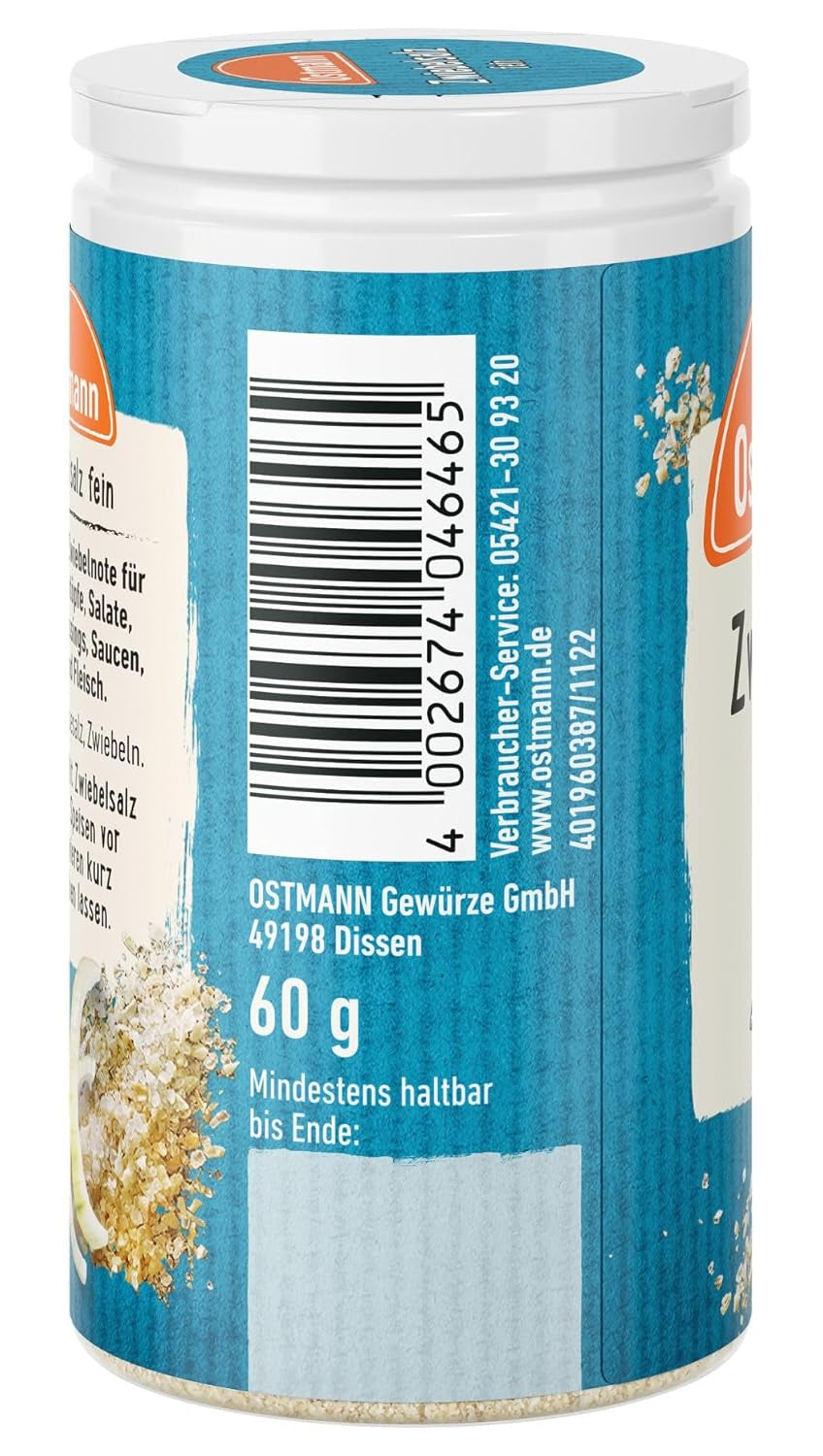 Ostmann Gewürze - Zwiebelsalz | Nachfüllbare & recyclable Verpackung | 60 g dans Der Streudose