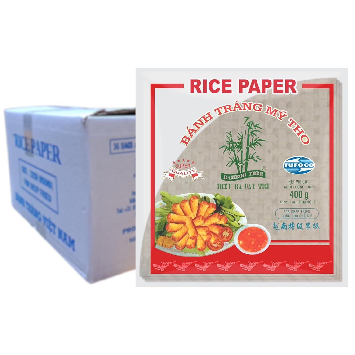 BAMBOU - Papier de riz 22 cm. (Rouleaux d'été) - 1 x 400 g