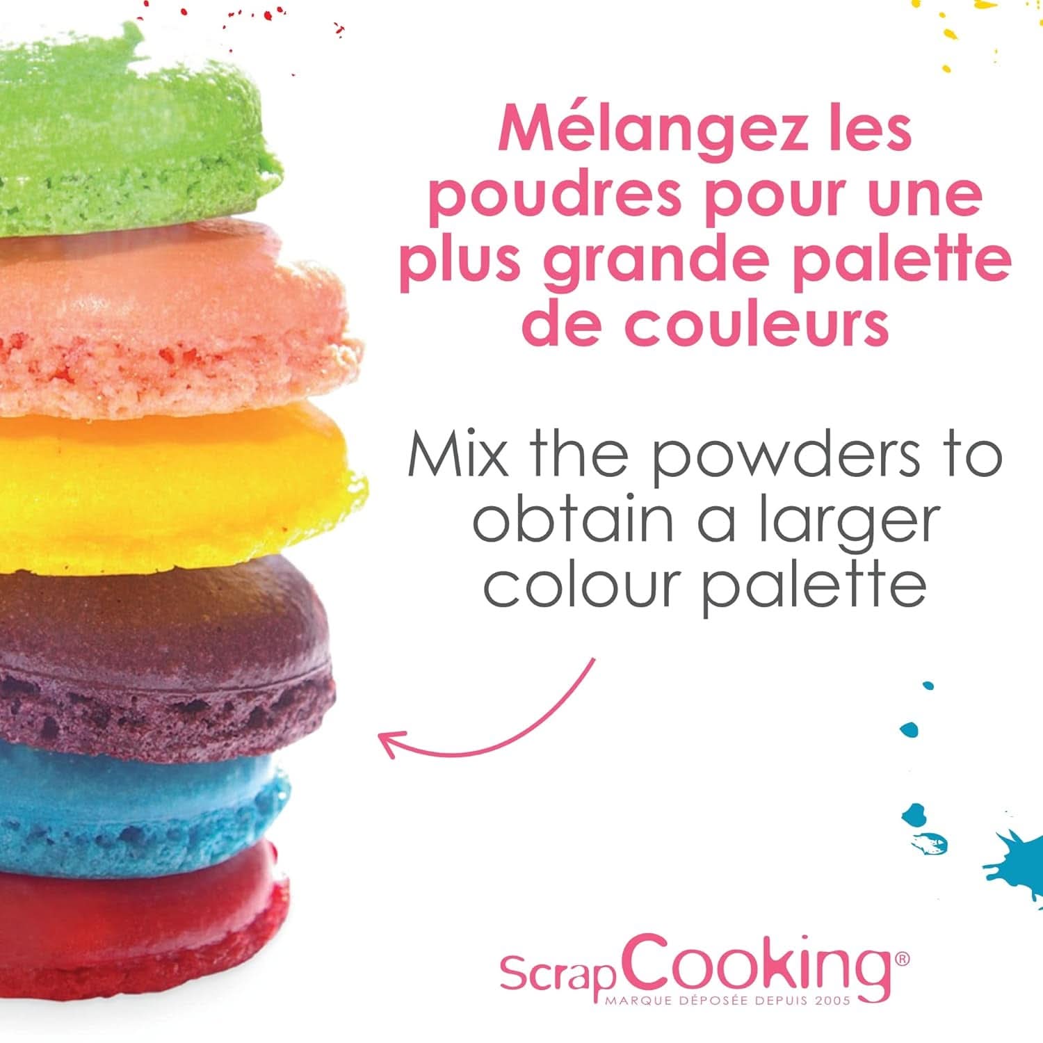 ScrapCooking, Lot de 3 colorants alimentaires en poudre - rouge, jaune, bleu, 3 x 5 grammes Naty Shop