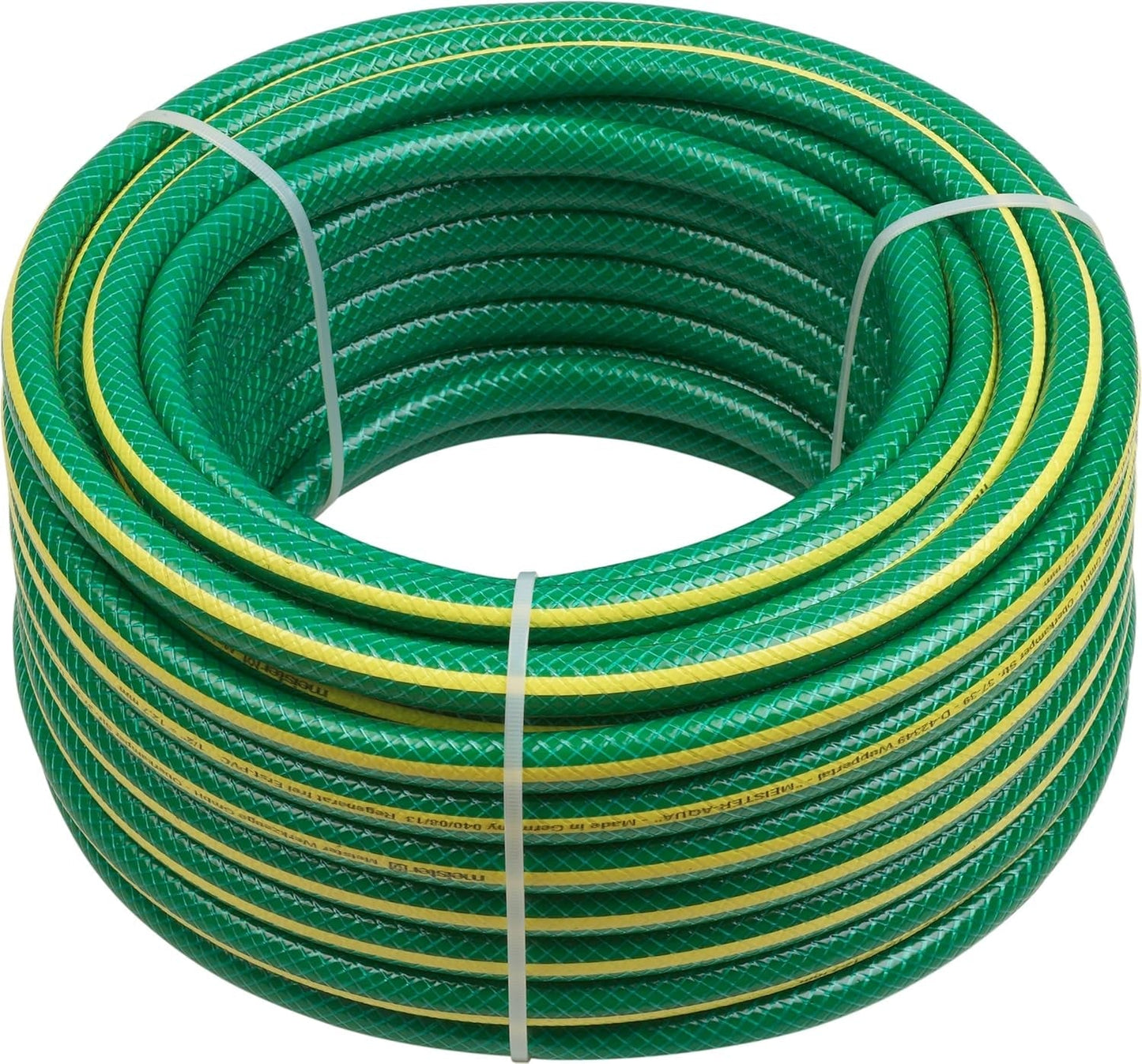 Tuyau d'arrosage tissé en croix Meister, 12,7 mm (1/2 pouce) - Longueur 30 m - Pour arroser de petites surfaces - Résistant à l'écrasement et à l'abrasion - Résistant aux UV, Tuyau d'arrosage en PVC vierge, Tuyau d'arrosage, 9930260