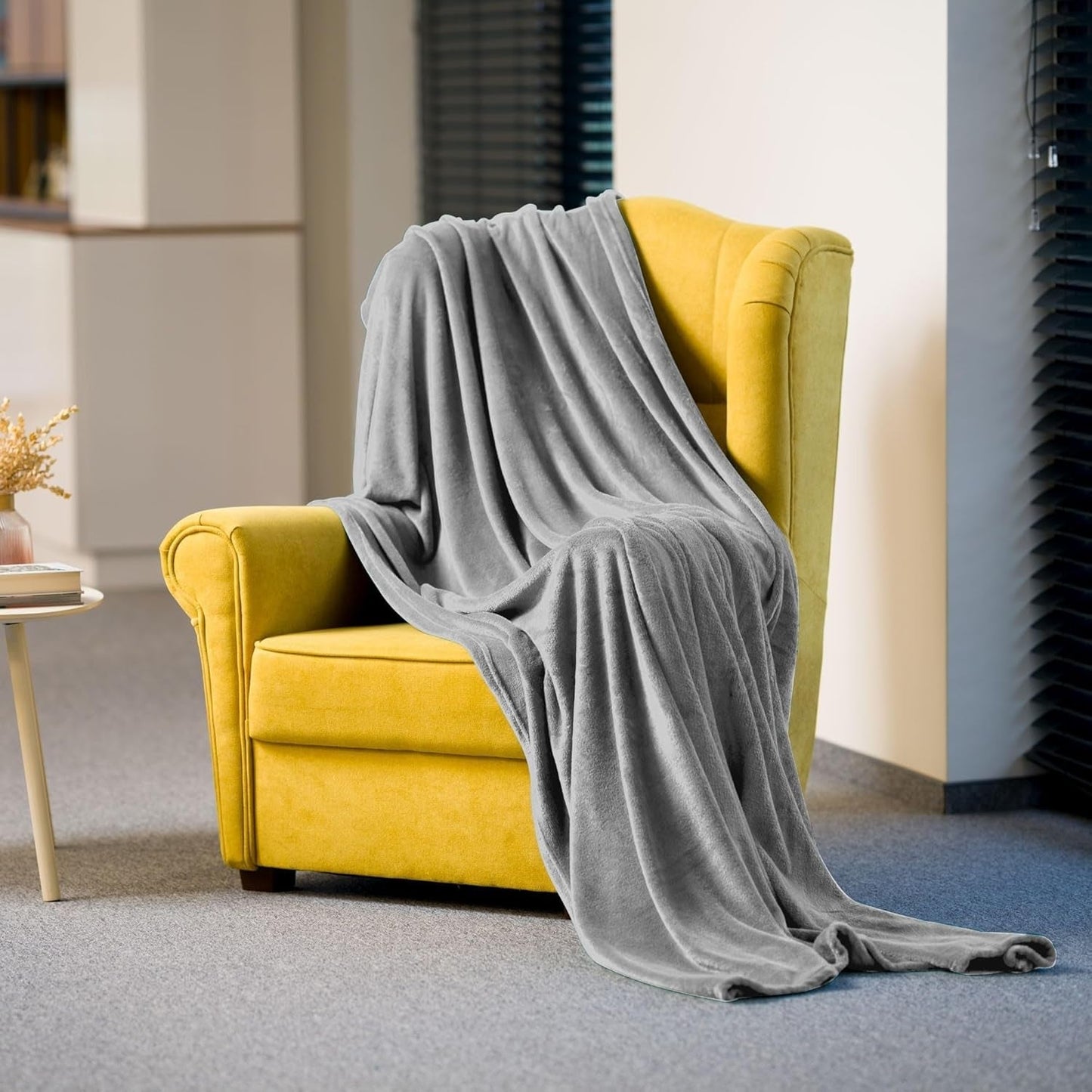 Couverture polaire Teesa 200X220 Cm gris TSA8902-1 Teesa Lits et Couvertures