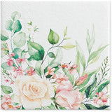 PAW - Serviettes 3 Épis (33 X 33 Cm) I 20 Pièces I Parfaites pour les Anniversaires, Fêtes, Mariages, Communions et Fêtes I Serviettes en Papier Colorées - Fleurs, Roses I Couleur : Moments Floraux (Pack de 2)