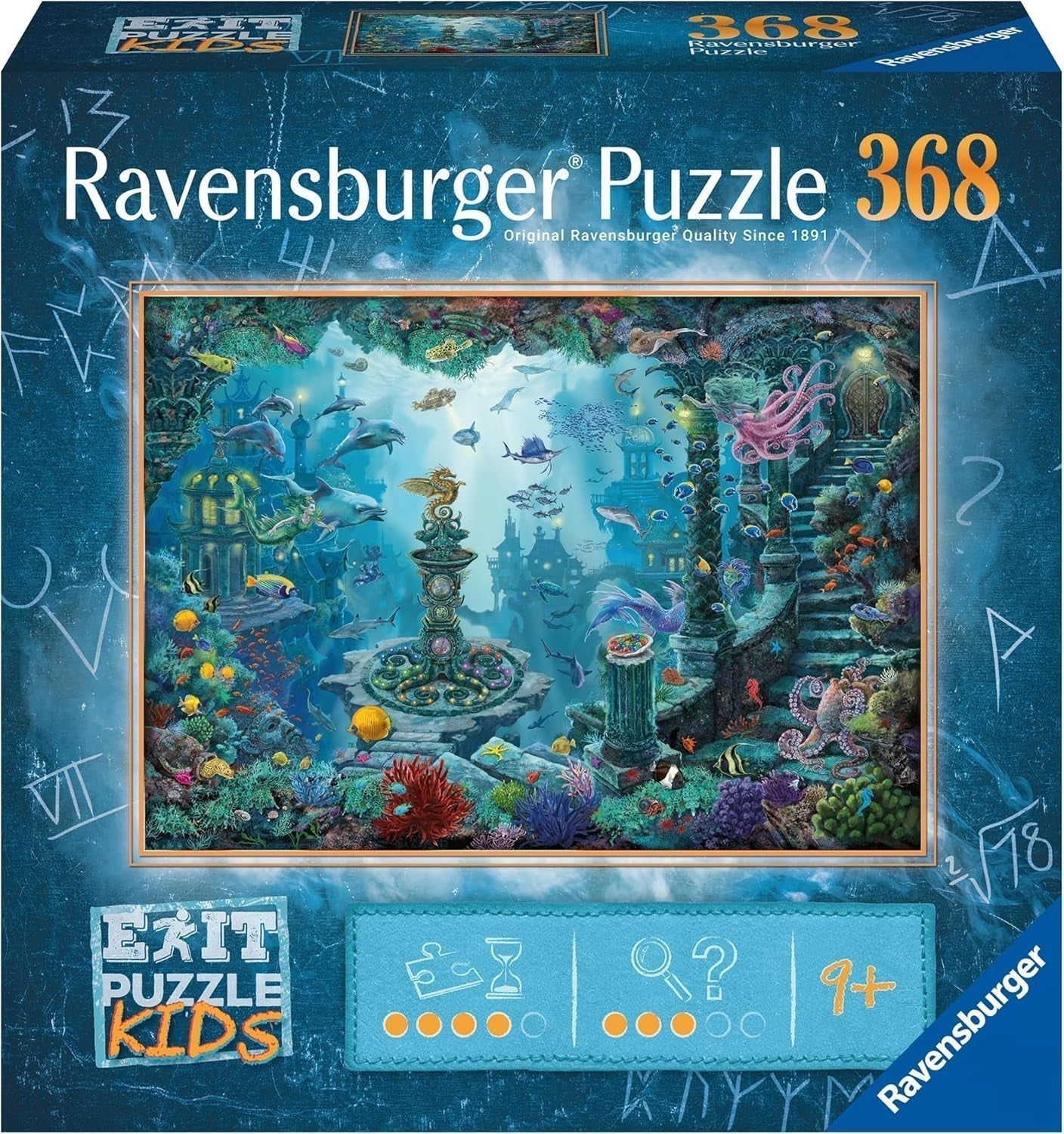 Ravensburger EXIT Puzzle Kids - 13394 Dans le royaume sous-marin - puzzle 368 pièces pour les enfants de plus de 9 ans, puzzle pour enfants Puzzle Naty Shop Titre par défaut