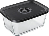 Ensemble sous vide Küchenprofi EASYFRESH | Ensemble de 7 pièces | 1x pompe à vide électrique, 1x pot sous vide S, M et L, 3x sacs sous vide 22x21 cm | verre borosilicaté, plastique de haute qualité | préparation et conservation Boîtes de conservation alimentaire Naty Shop Boîte sous vide L