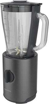 Grundig Delisia Novus SM 7140 Batteur sur socle professionnel, 1,5 litre, 800 watts, 6-Fach Edelstahlmesser Mit Zirkonium-Beschichtung, 5 Geschwindigkeitsstufen + Pulse-Funktion, Dark Inox/Edelstahl Kitchen Naty Shop