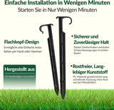 GARDENIX AquaPIN Ancrage de tuyau d'arrosage, 50 pièces, piquet de sol, ancrage de fixation pour tuyau d'égouttement, tuyau d'irrigation, fourche de raccordement