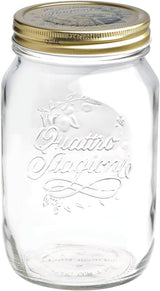 Pot de conservation Bormioli QUATTRO STAGIONI 1 litre (pack de 2) Boîtes de conservation alimentaire Naty Shop 1000 Ml