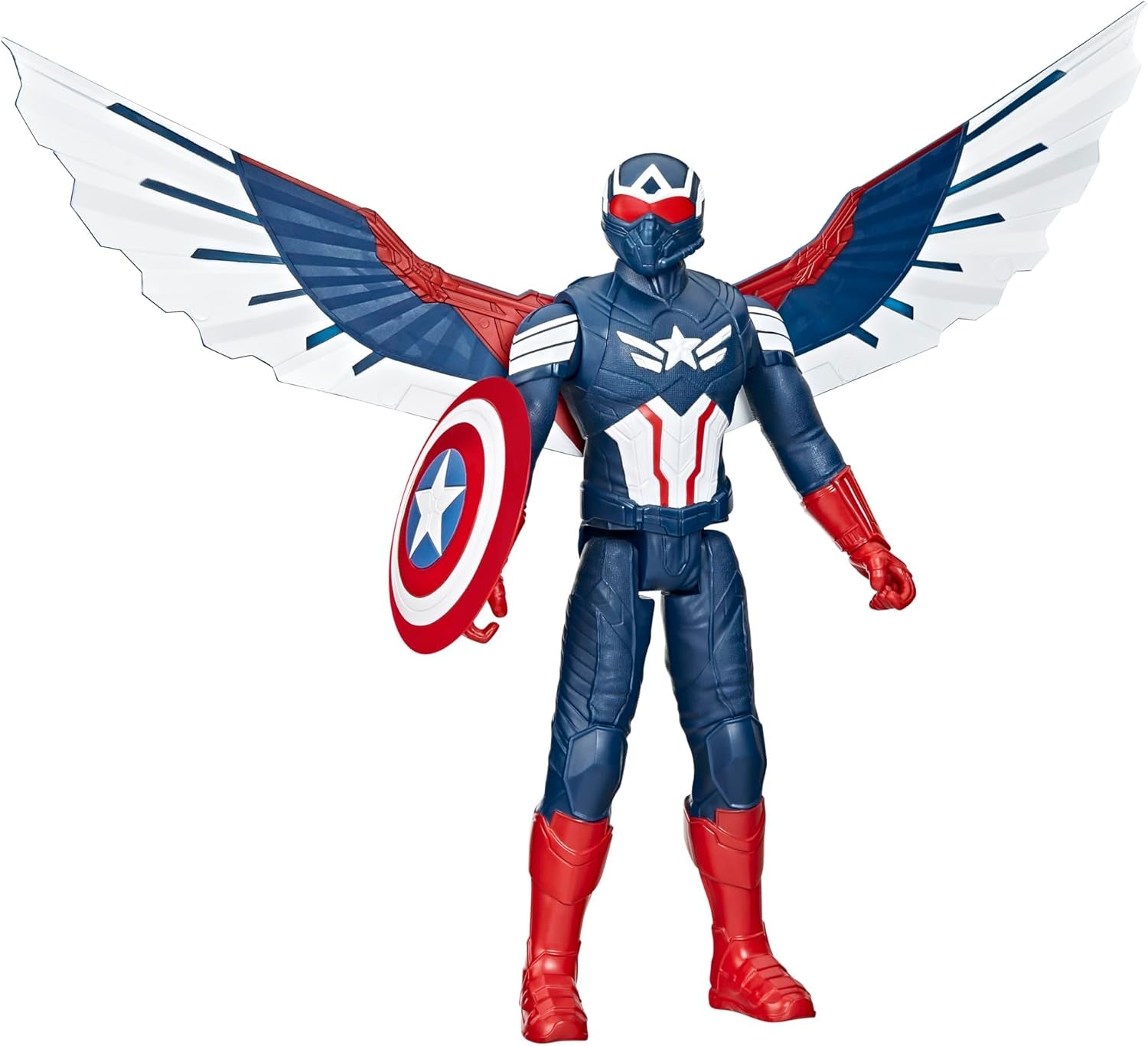 Marvel Studios Captain America Brave New World, figurine d'action Captain America Deluxe, 30 cm Figurines Naty Shop Titre par défaut