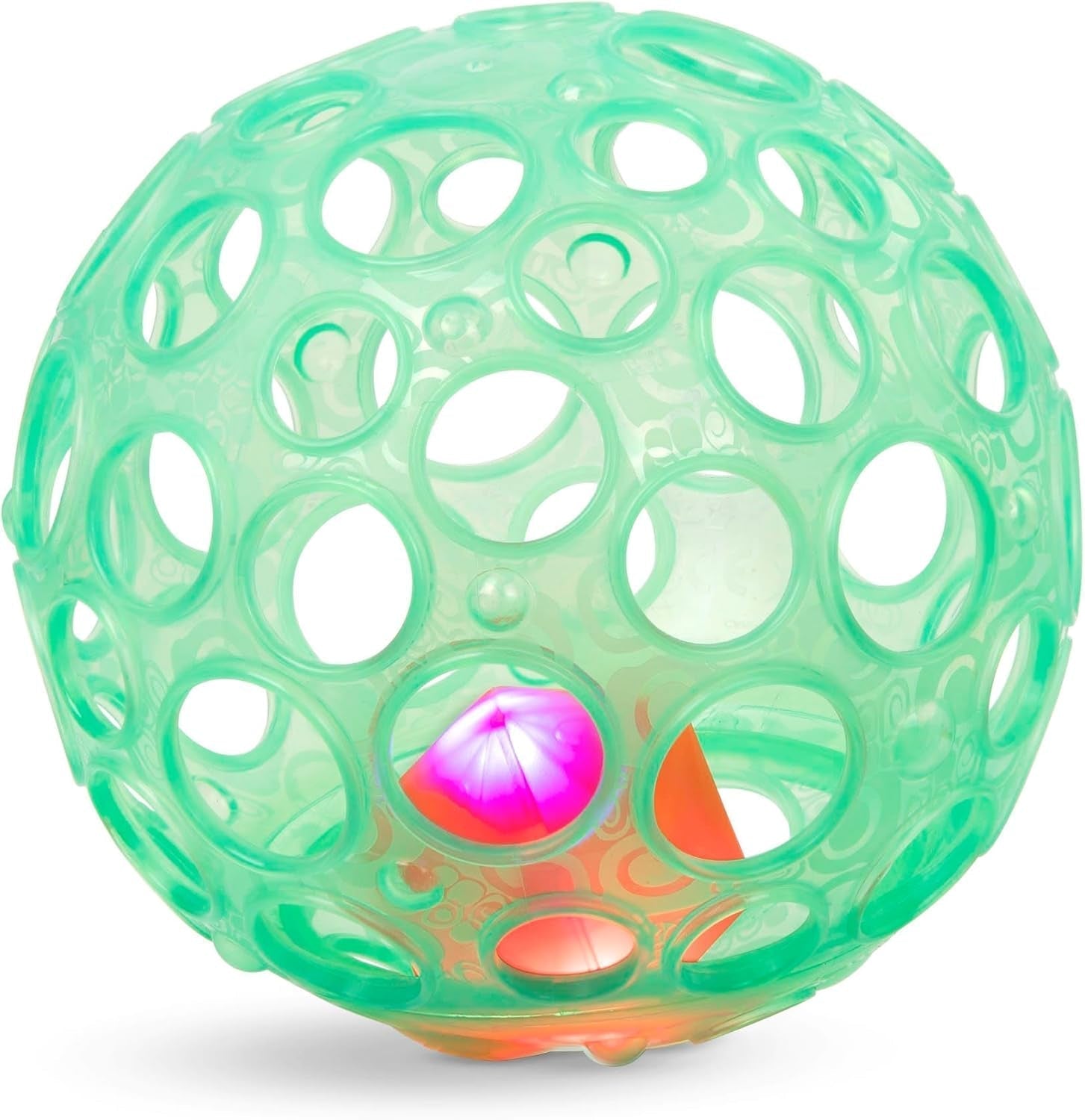 B.toys Jouet pour bébé Jouet pour bébé, Jouet de motricité avec lumière - Jouet pour bébé pour nouveau-nés, filles et garçons à partir de 0 mois, Jouets pour bébé sans PVC Naty Shop Ball avec lumière