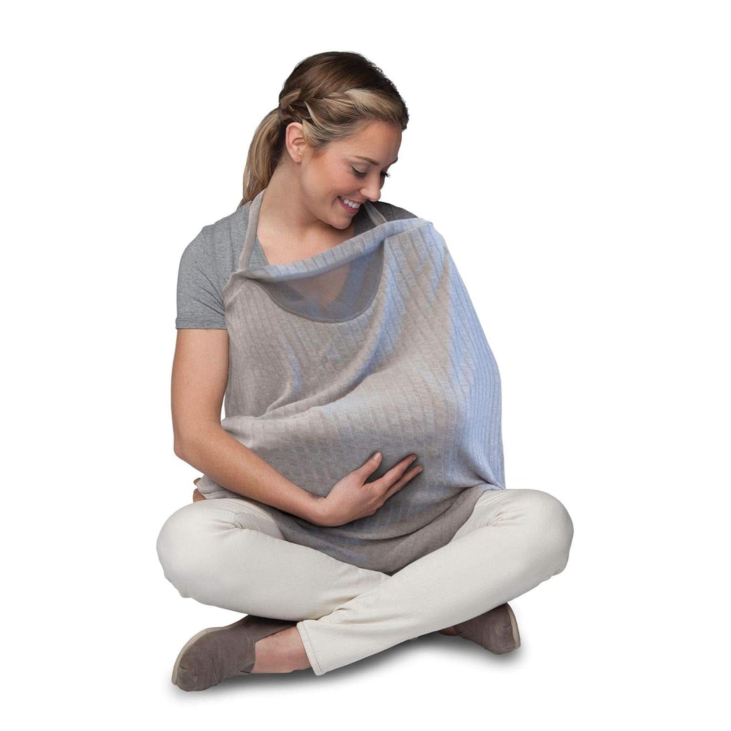 Chicco - Echarpe d'allaitement Boppy Infinity 17 Cm gris Accessoires Alimentation et Allaitement Bebe Naty Shop