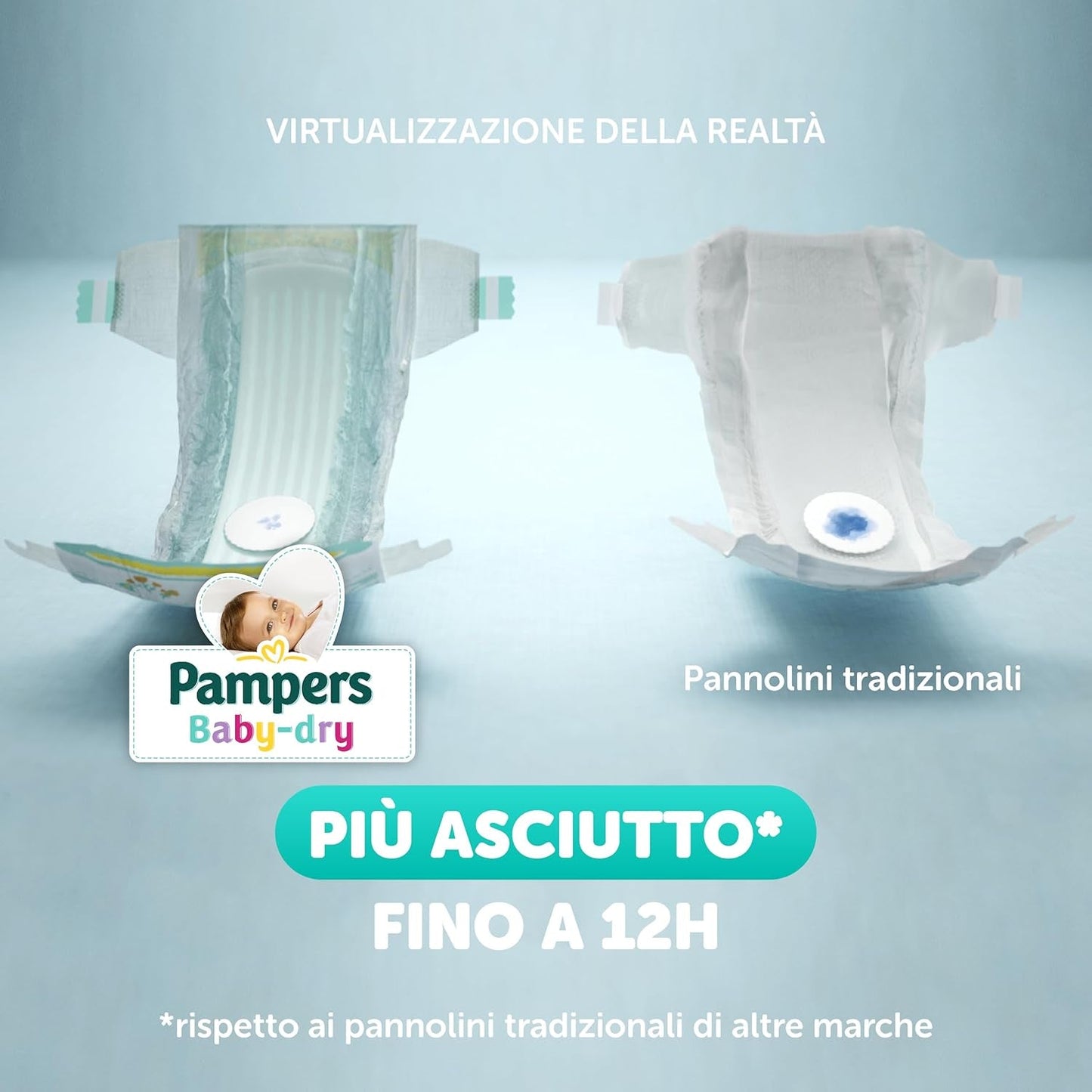 Pampers Baby Dry Maxi Taille 4 (7-18 kg), 200 couches + 500 points câlins supplémentaires gratuits