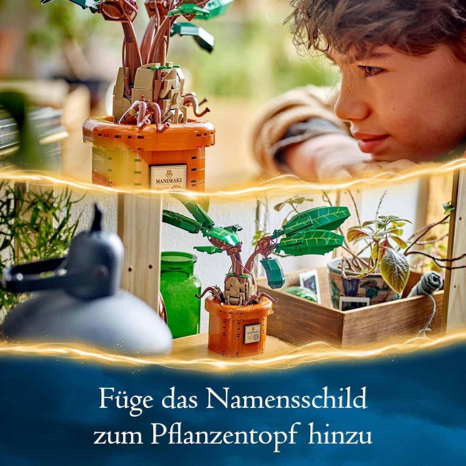 Plante à potion magique LEGO Harry Potter : Mandragore, jouet plante en pot, cadeau magique pour filles, garçons et tous les fans, ensemble de jeu imaginatif pour enfants, décoration de la maison 76433 Jeux de construction Besuche den LEGO-Store