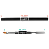 Mylee Magic Extender Gel Tool avec deux extrémités – Pinceaux et spatules 2 en 1 pour l'application UV/LED, les pointes de nez et les extensions