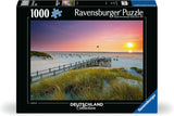 Ravensburger Puzzle 12000690 - Coucher de soleil sur Amrum - Puzzle 1000 pièces pour adultes et enfants à partir de 14 ans, puzzle plage de la mer du Nord Puzzle Naty Shop