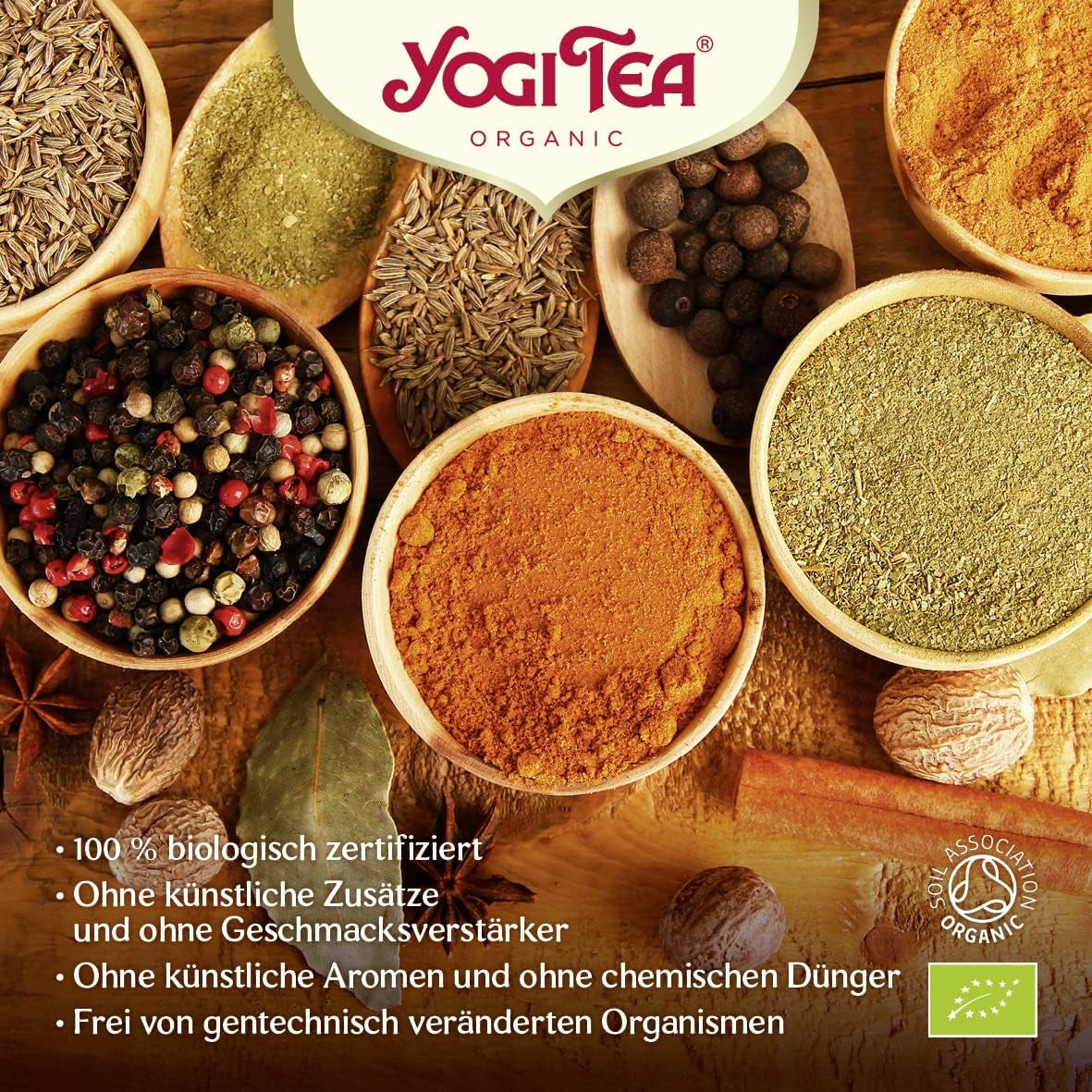 Yogi Tea - Thé vert matcha au citron, thé vert ayurvédique à base de plantes biologiques, mélange de thé vert, matcha, citronnelle et citron vert, paquet de 6 Yogi Tea, 6 x 17 sachets de thé (102 sachets de thé au total)