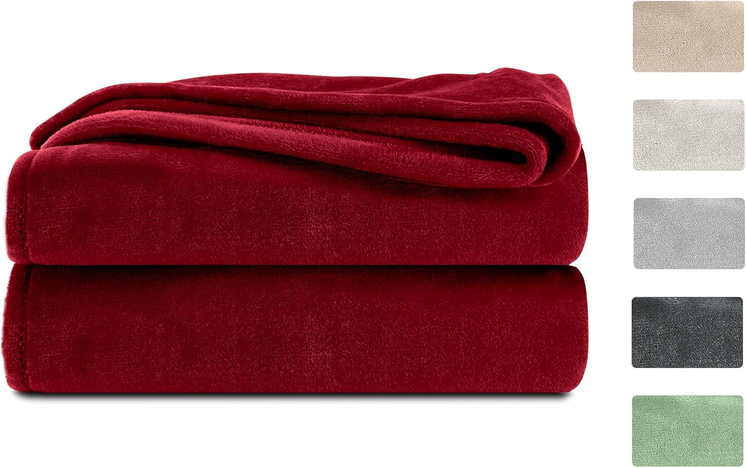 Couverture moelleuse Komfortec, couverture confortable, couverture polaire, certifiée Oeko-Tex, super douce, 150X200 Cm, 260 G/M², beige Lits et Couvertures Besuche den Komfortec-Store Bordeaux Bourgogne 220 X 240 Cm