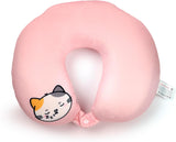 Puckator Swapseazzz Oreiller de voyage en peluche 2 en 1 Lola La Gatta Blanc Oreillers de voyage standard Naty Shop