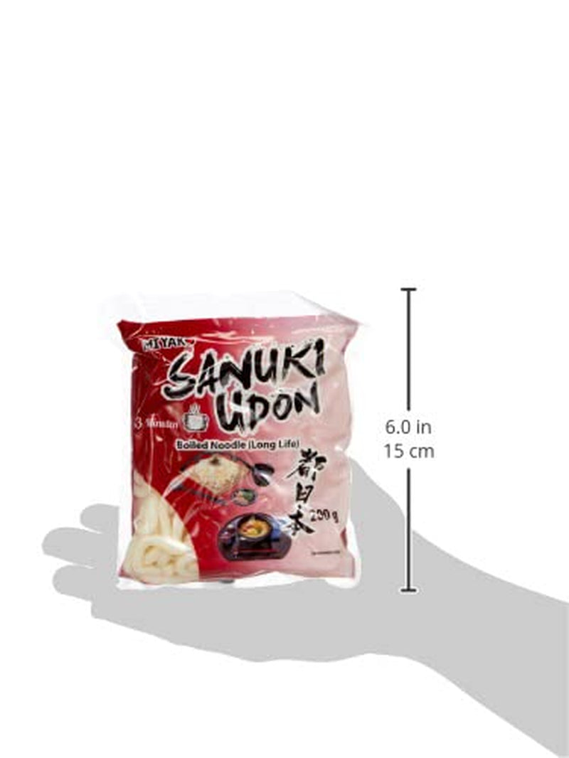 Nouilles Udon Miyako Sanuki, cuites, paquet de 12 (12 x 200 g)