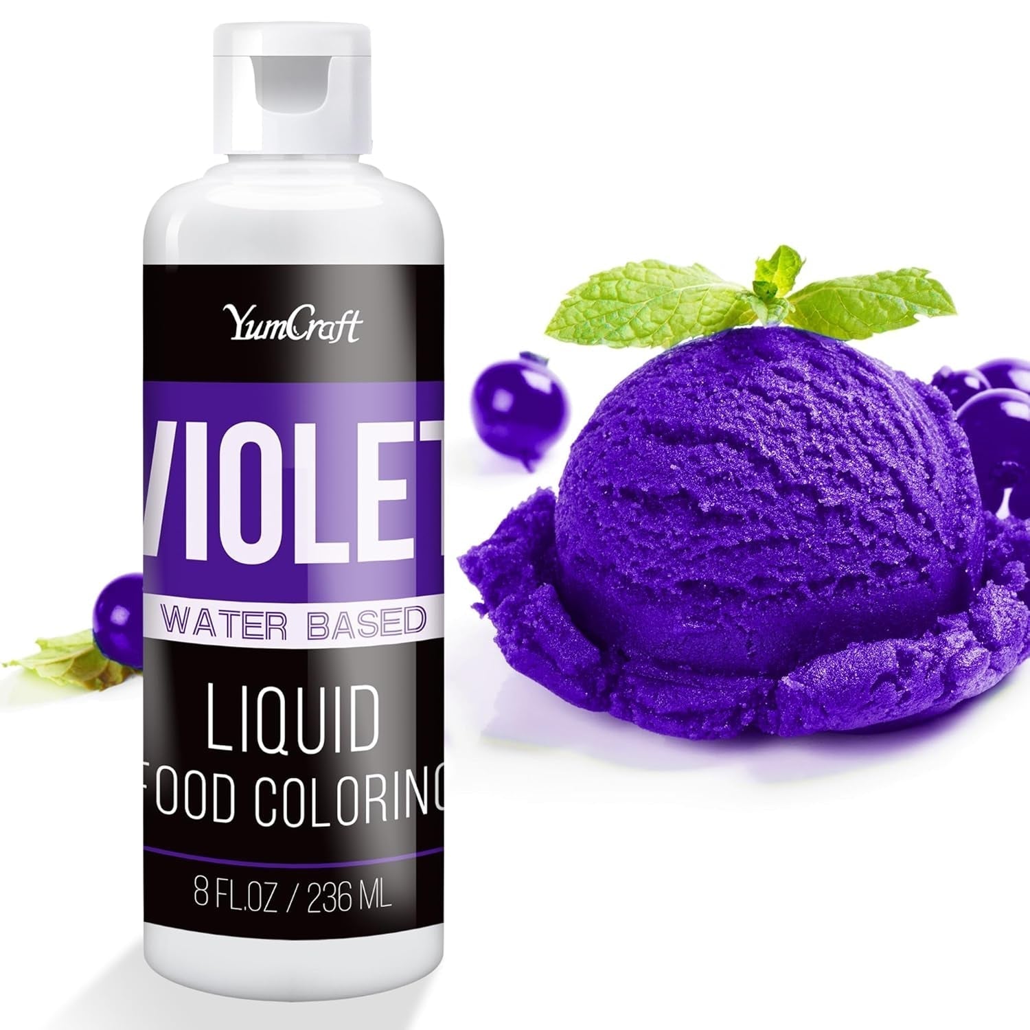 Colorant alimentaire - Colorant alimentaire liquide hautement concentré pour gâteaux, pâtisseries, œufs de Pâques, boissons - Colorant alimentaire sans sucre pour fondant, glaçage, slime, décoration de gâteaux (Velours Rouge, 236 ml)