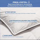 Couette confort, (90 bouffées / 10 plumes), blanc, 135 X 200 Cm Couettes et couettes Naty Shop