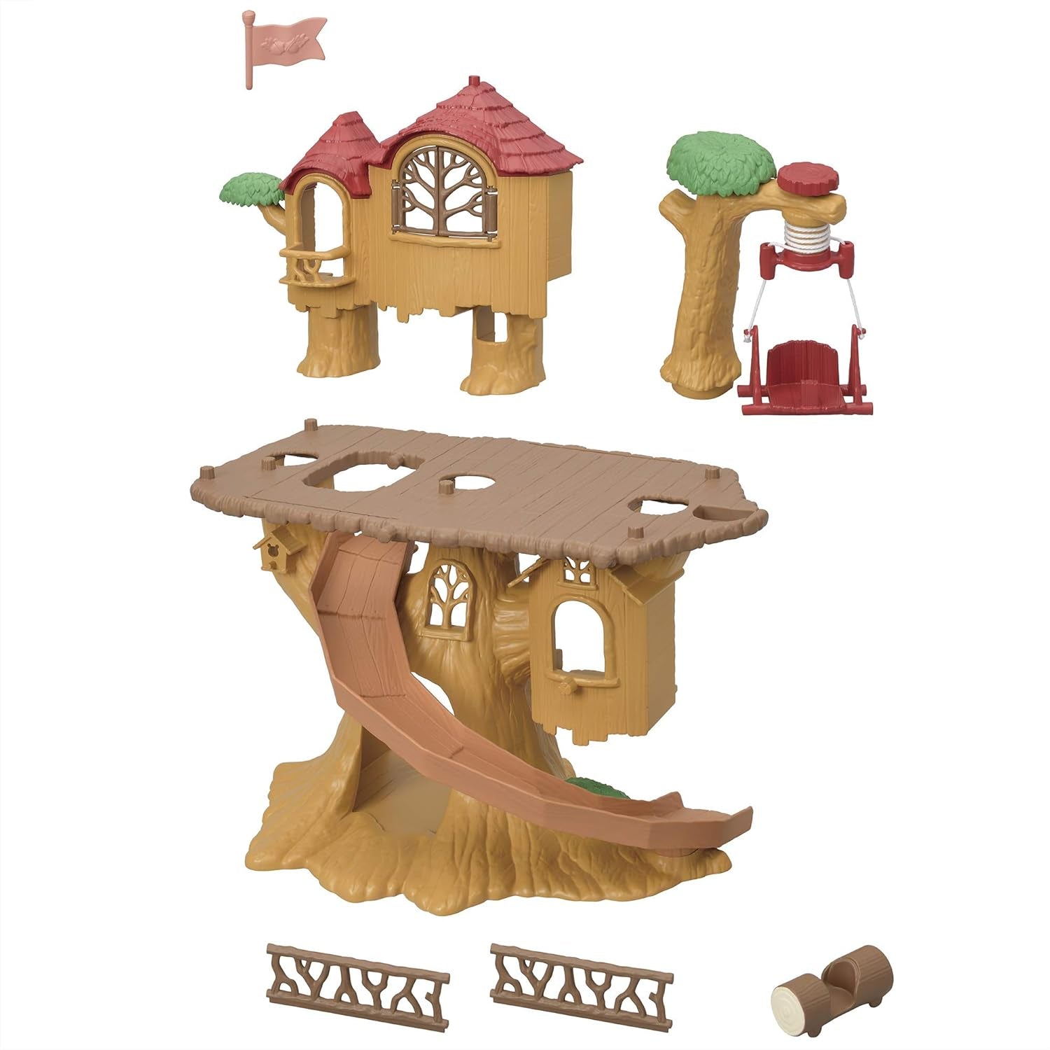 Sylvanian Families 5494 Cabane dans les arbres avec aventure - Ensemble de jeu pour maison de poupée