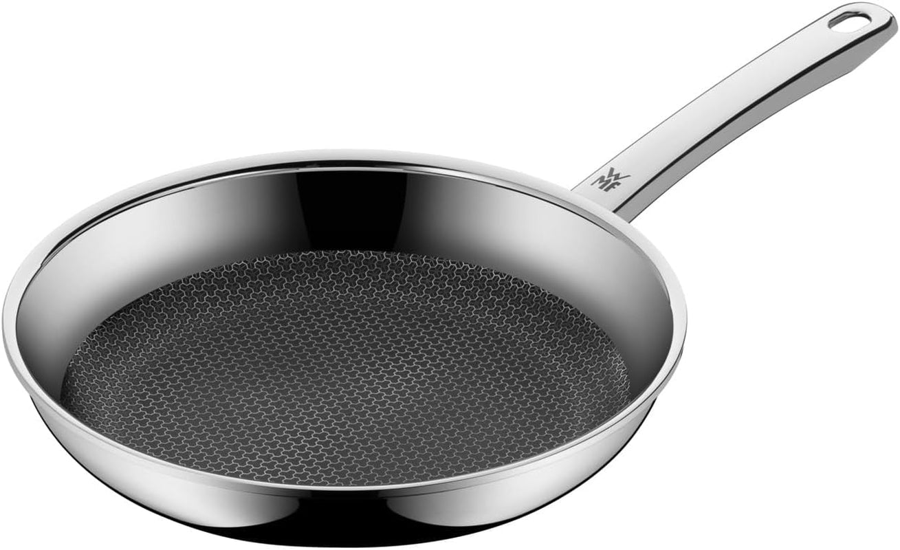 Poêle à induction WMF Profi Resist 24 cm, matériau avec revêtement multicouche, structure en nid d'abeille, poignée en acier inoxydable, casseroles et poêles résistantes au four Naty Shop 24 Cm